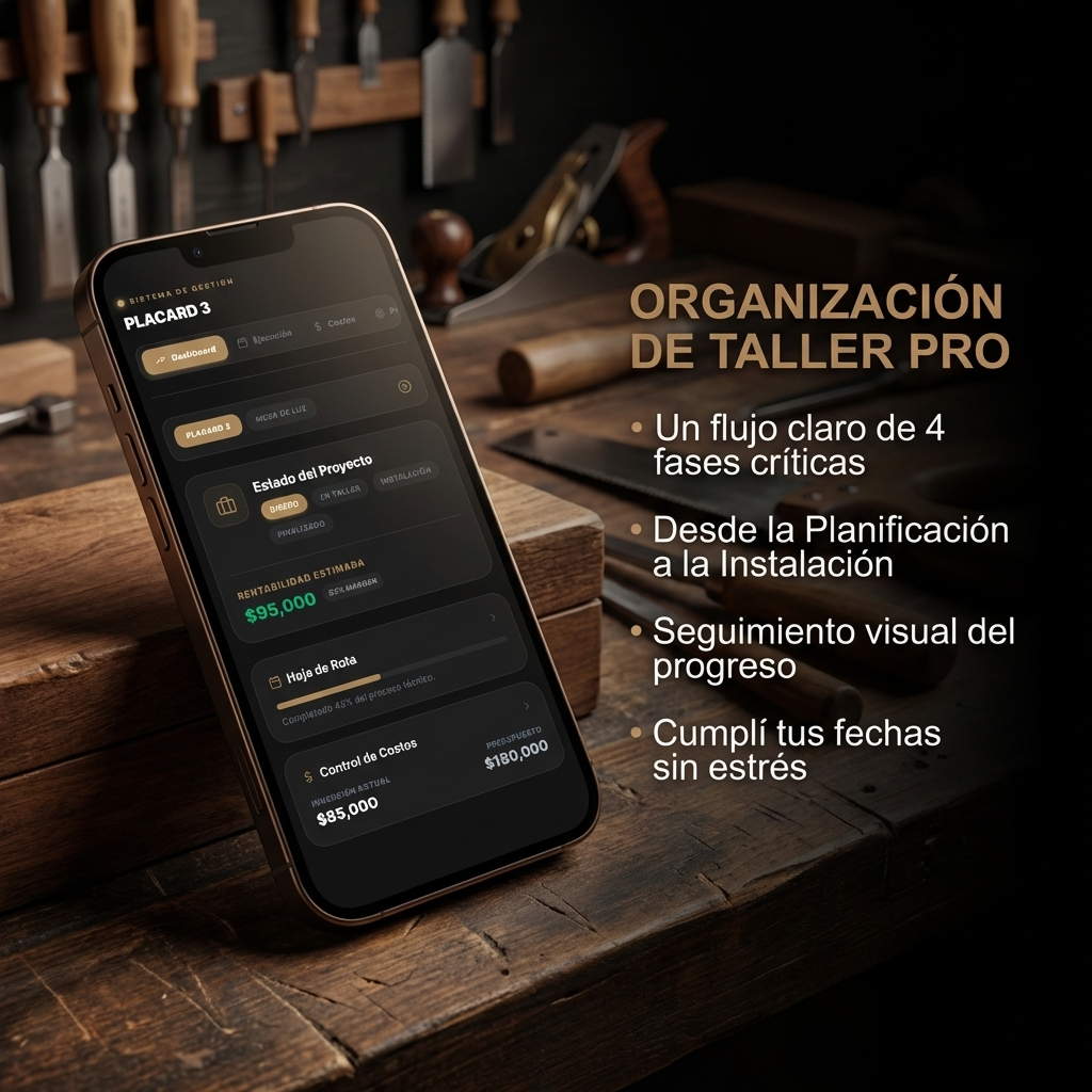 App Gestión de Proyectos de Melamina