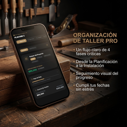 App Gestión de Proyectos de Melamina