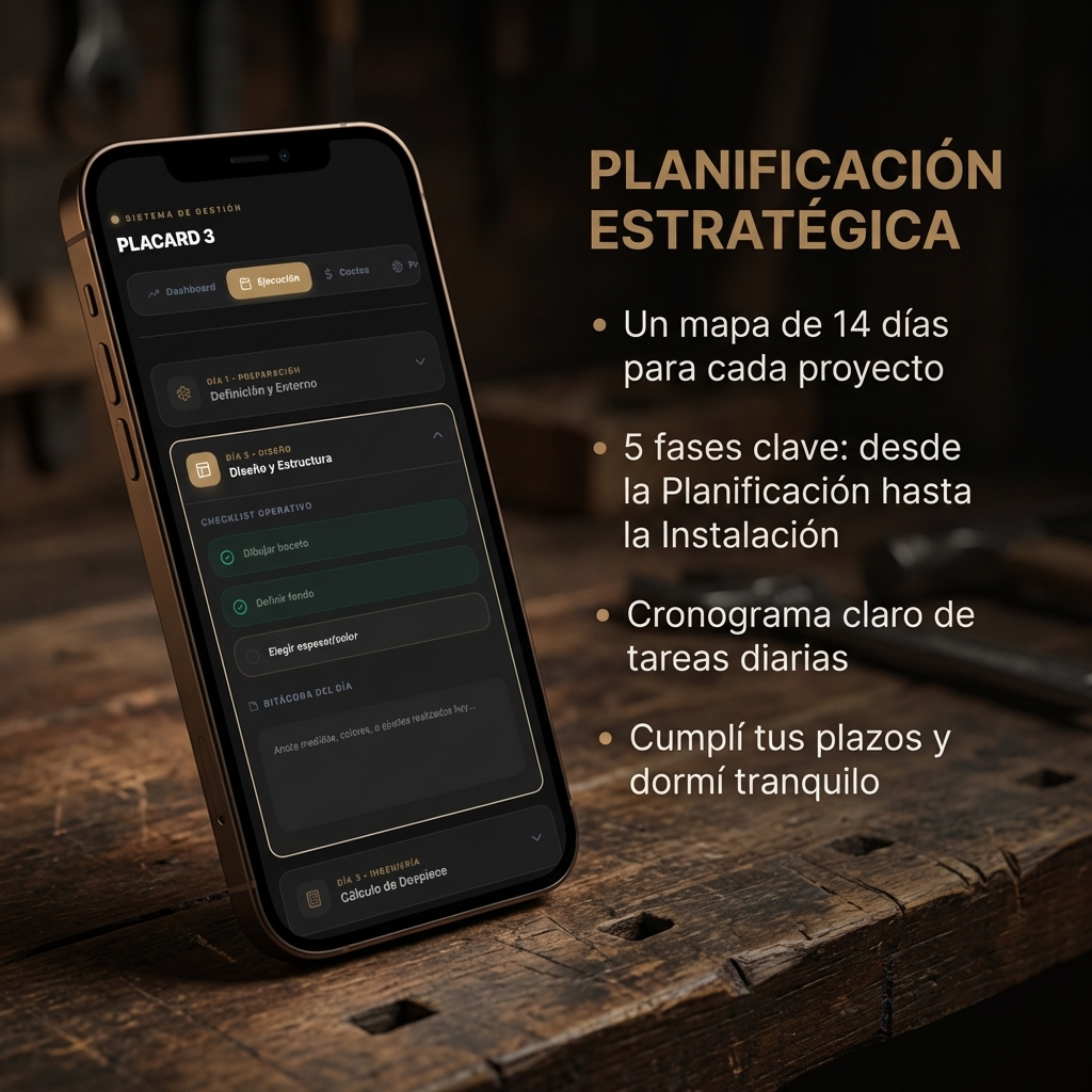 App Gestión de Proyectos de Melamina